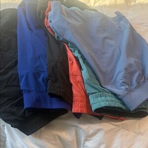 lululemon athletica Men's Athletic Shorts - Blue, Black, Red